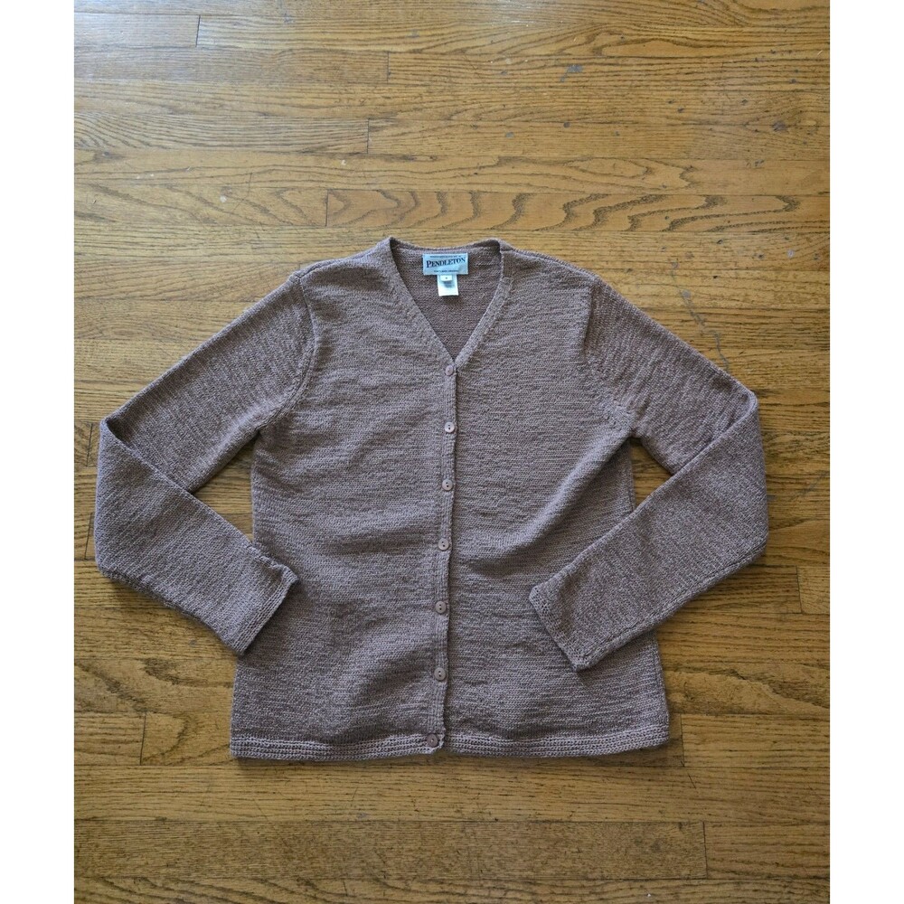Pendleton Vintage Cardigan Sweater Womens Small Cotton Blend Knit Button Up
